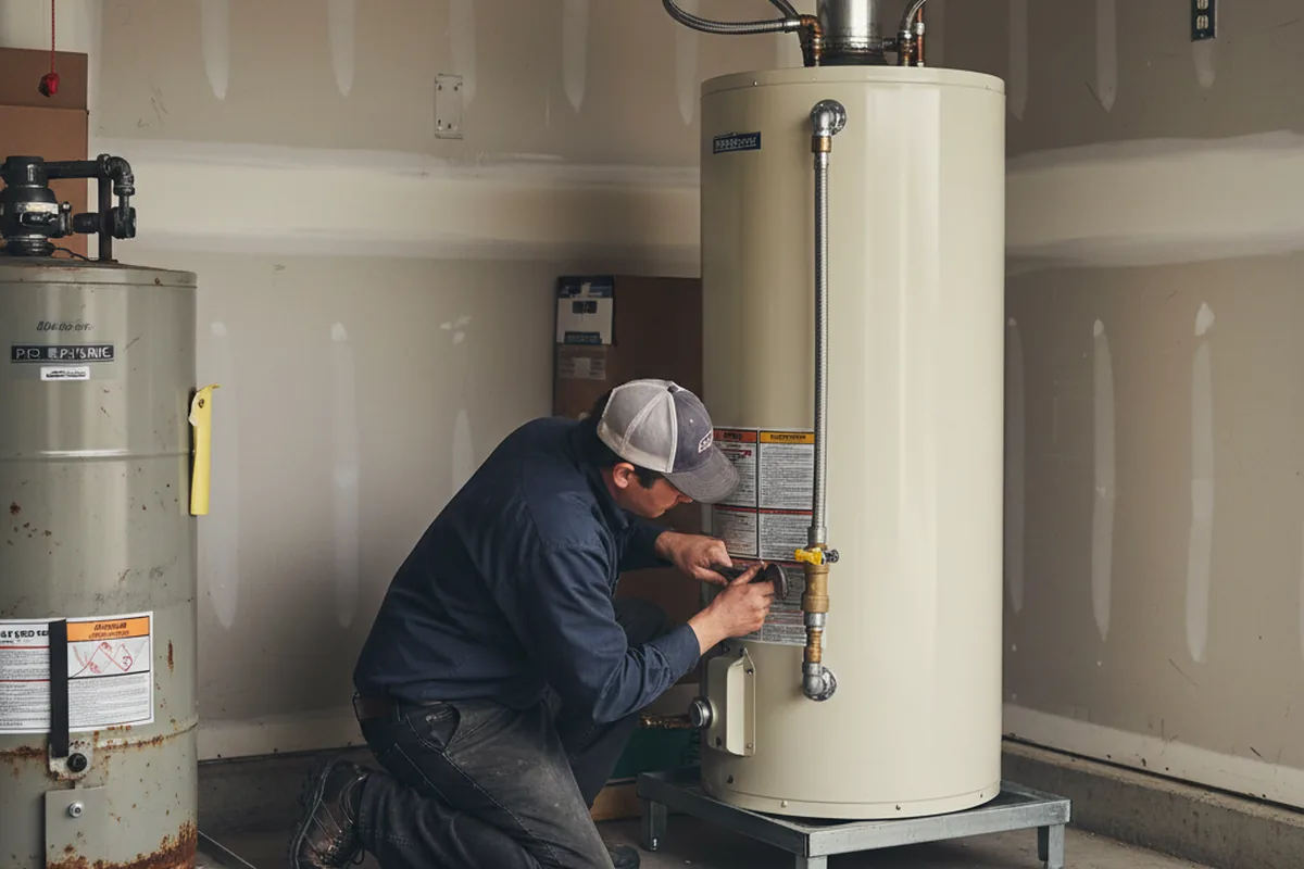 Water heater and shutoff valve replacement in Cornelius